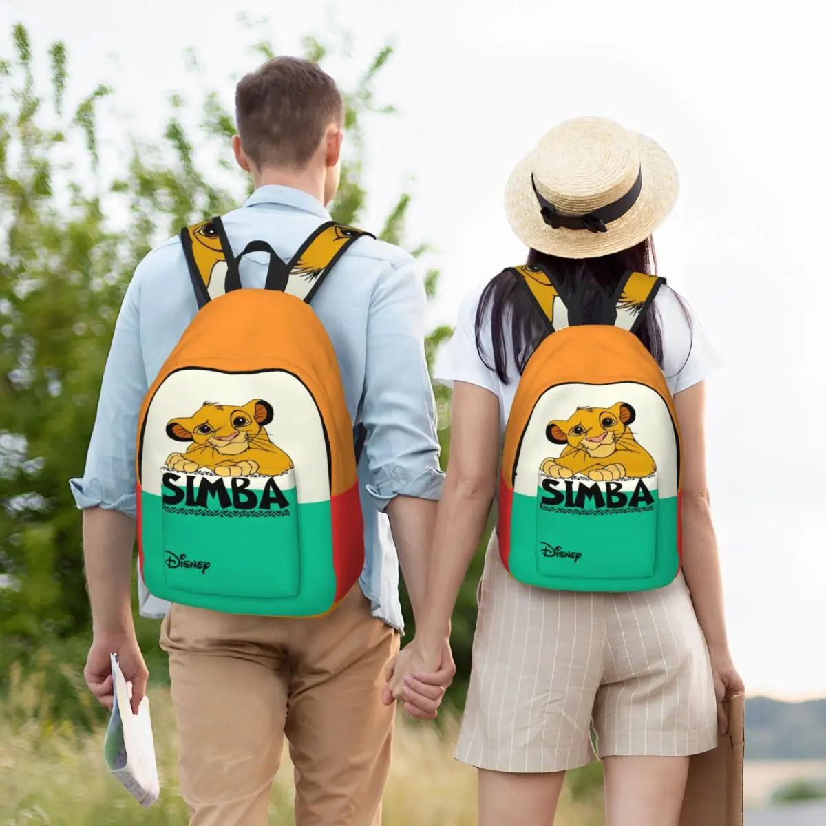 College Bag Cute Simba Classic Zipper Closure Disney The Lion King Film Children Back To School Gift Light Bookbag For School