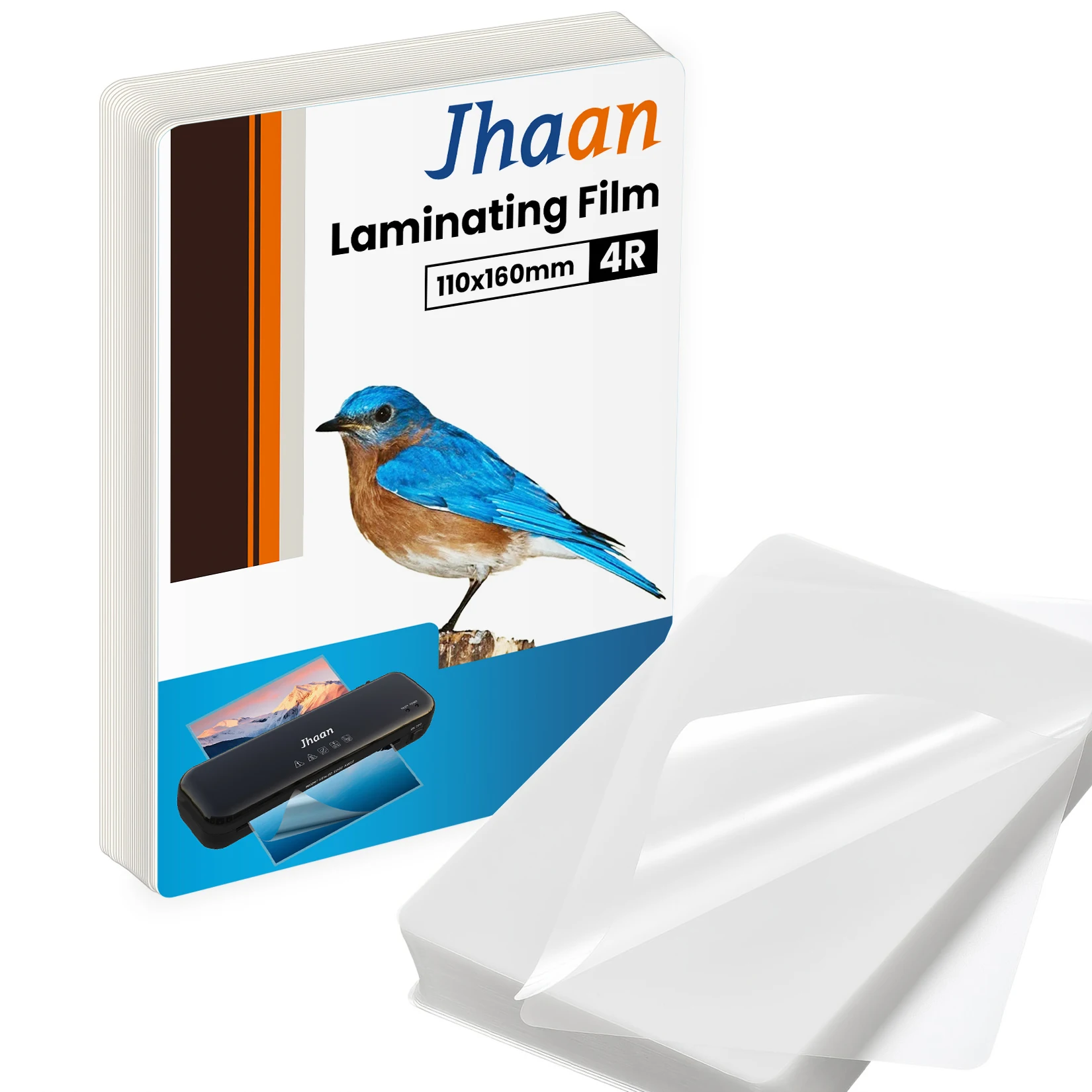 Jhaan Laminierfolie 4R (110 x 160 mm), ideal für Fotos, hochwertige Laminierfolie für perfekten Schutz und brillante Farben – Detail 1