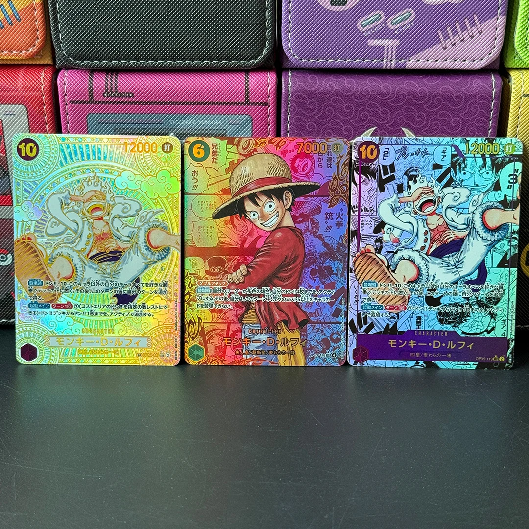 Bricolage Manga Art alternatif une pièce carte OPCG fait maison singe japonais D. Luffy Shanks Usopp Sabo Portgas · D · Ace carte à collectionner