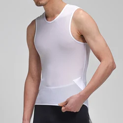 New Summer Men's Solid Color Series Sleeveless Cycling Base Layer Lightweight Breathable Fast Drying Bike Undershirt