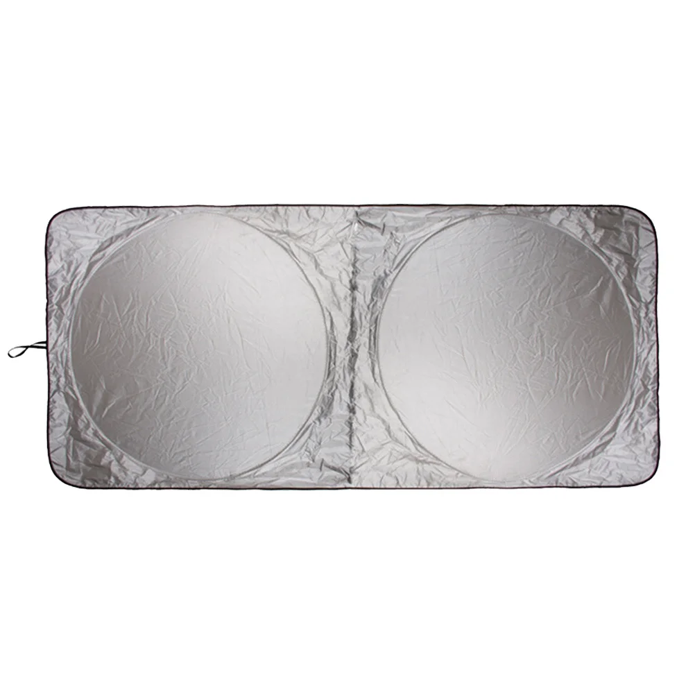 

190x90cm Car Sunshade Silver Sun Shade for Front Uv Radiation Blocker Keeps Car Interior Cool Convenient Foldable