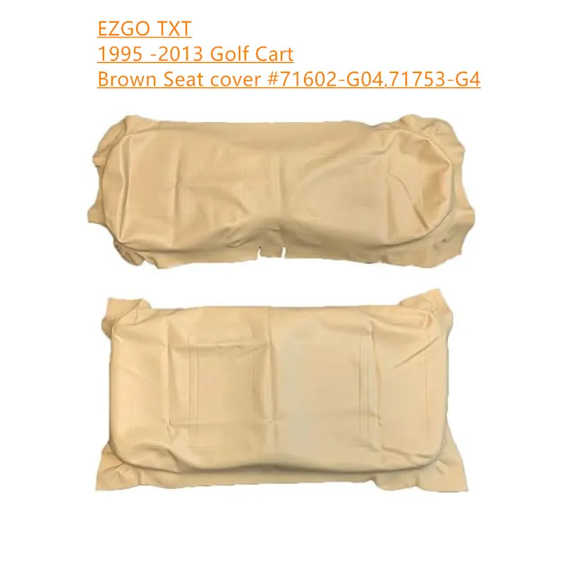 EZGO-funda de asiento para carrito de Golf TXT 1995 -2013, color marrón, #71602-G04,71753-G4