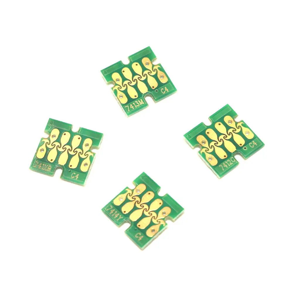 Imagem -06 - Conjuntos de Chip de Cartucho T741x T7411 T7412 T7413 T7414 para Epson sc F6000 F6070 F6200 F6270 F7000 F7070 F7100 F7170 F7200 F7270 10