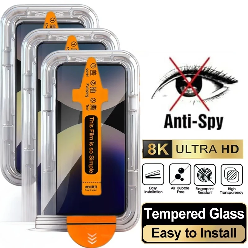 

5PCS Anti Peeping Spy Privacy Screen Protectors For OPPO A60 A74 A79 A77S A80 A98 A78 4G 5G Easy Install Tempered Glass Film