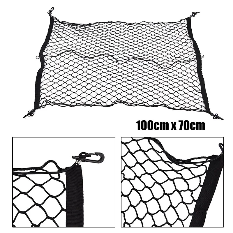 100*70CM Rear Trunk Boot Floor Cargo Net Mesh Luggage Elastic Net For Toyota Highlander Kluger 08 2009 2010 2011 2012 2013-2017