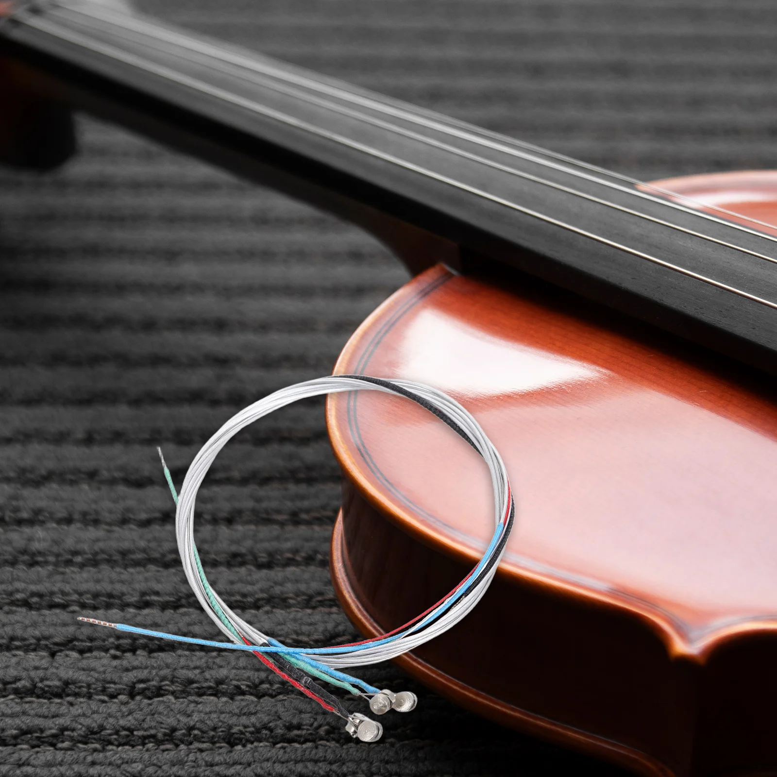 

4pcs Violin Strings Replacement Set Pure Sound Durable Accurate Tuning For Beginners Professionals Metal String Instruments