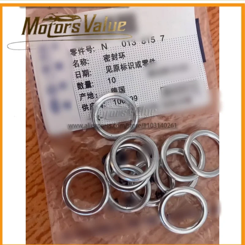 

10 шт. N0138157 Шайба сливной пробки масла, подходит для моделей Audi и Volkswagen. Специально разработан для проблем утечки масляного поддона.