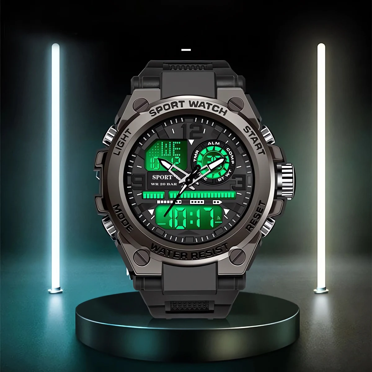 MSTIANQ New Youth Watches Men's Junior High School Students Multifunctional Waterproof Luminous Electronic Watches Boys.