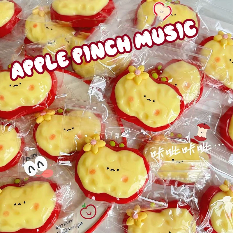 متعة لطيف كريم التفاح الأحمر معسر انتعاش بطيء الإجهاد تخفيف الطين الكريستالي للأطفال القلق الحسي الاسترخاء معسر