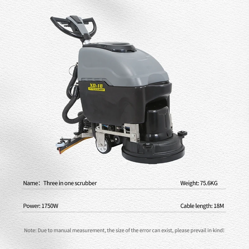 Hot Selling Industrial Professional Compact Floor Scrubber Cleaning Machine Commercial Micro Floor Washing Equipment