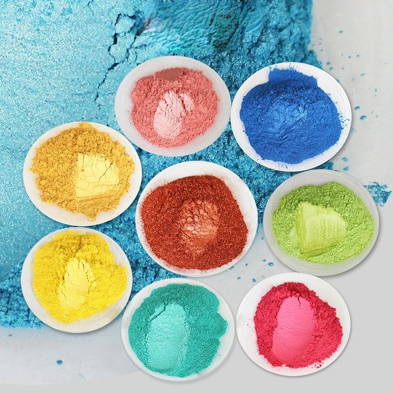 50g/bag Mica Pigment Multicolor Pearl Powder Manicure Dust Colorful Acrylic Paint Nails Crafts Eye Shadow Painting Crafts