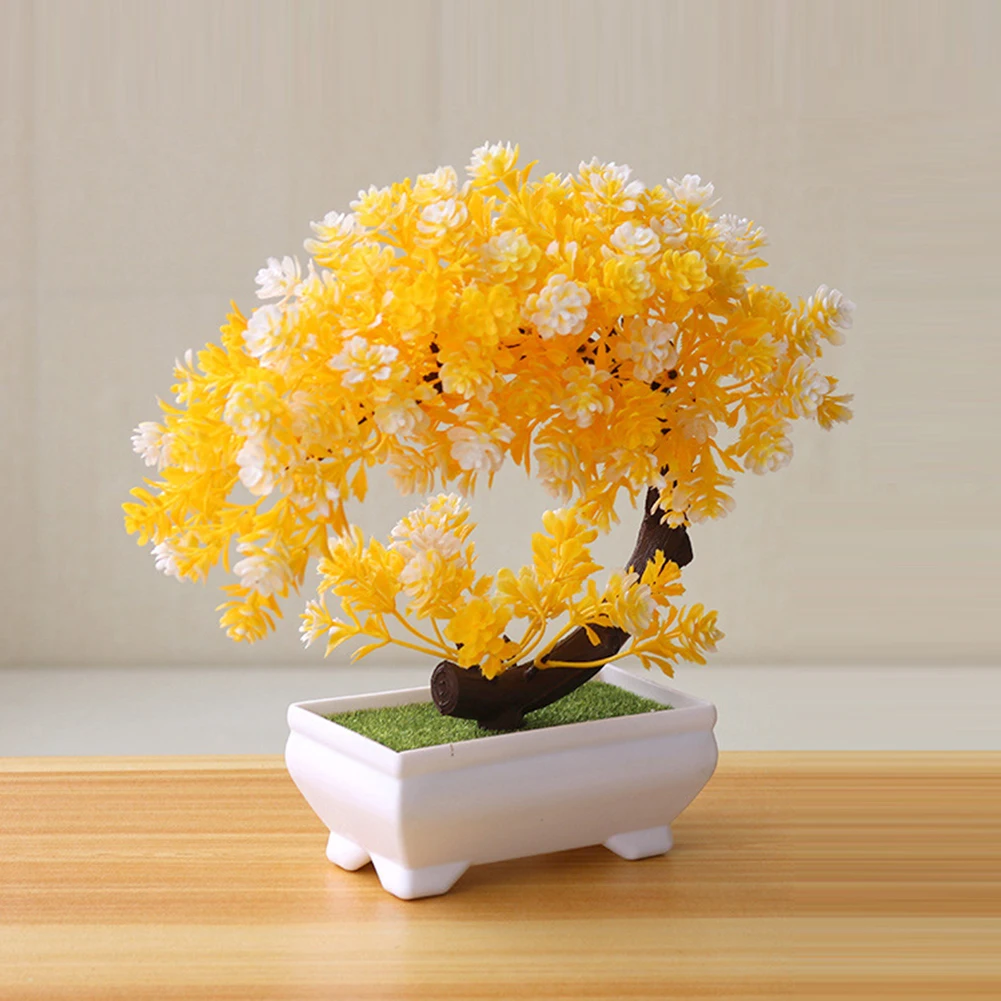 Simulation Fake Potted Bonsai Tree Artificial Plant Desk Ornament Artificial Plant Bonsai Small Tree Pot Home Decoration