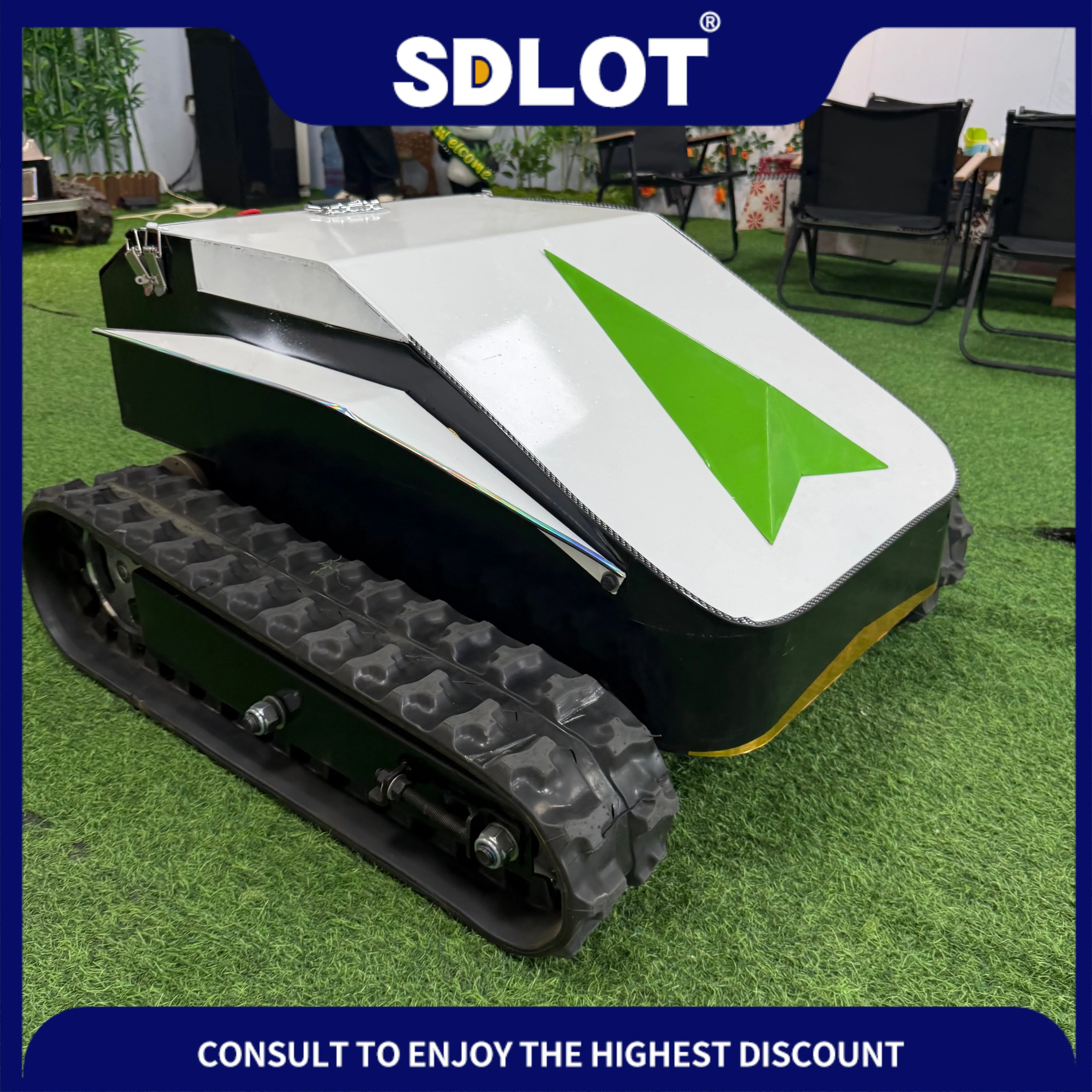 Controlled Lawn Mower Intelligent Mowing Robot for Orchards Fields Slopes Small Lithium-Ion Battery Powered Lawnmower view 6