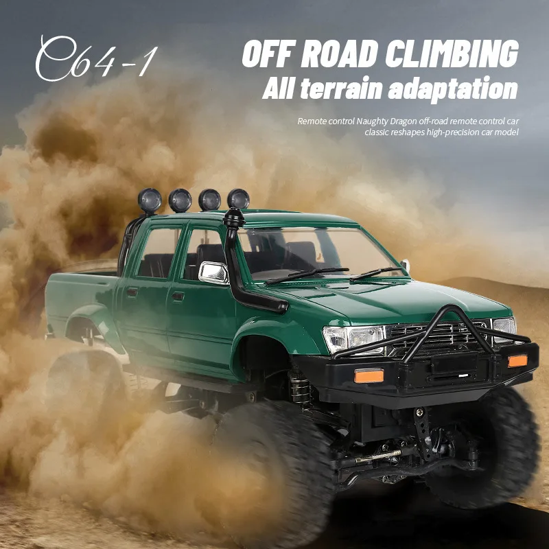 WPL C64-1 RC Car 1:16 Hailax 2.4G 4WD Remote Control Pick-up Truck