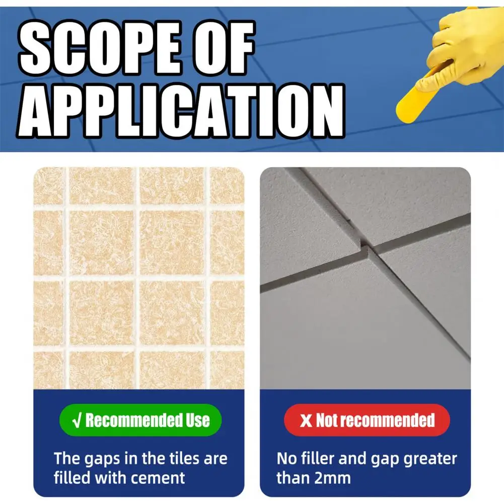 

Long Service Time 100ml Useful Water-based Tile Gap Beautiful Sealant Liquid Tile Gap Refill Agent Multi-purpose for Home