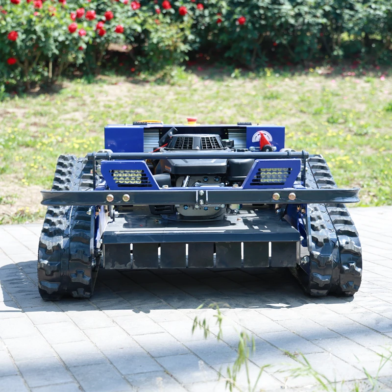 Customized tracked lawn mower snow‑shovel attachment available, multi‑purpose machine for rural farmland comprehensive work view 4