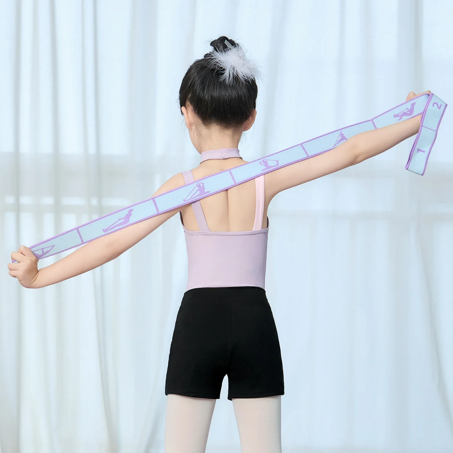 Gym Exercise Bands Ballet Yoga Elastic Stretch Bands Shaping Pull Rope Dance Resistance Rope Fitness Pilates Resistance Belt