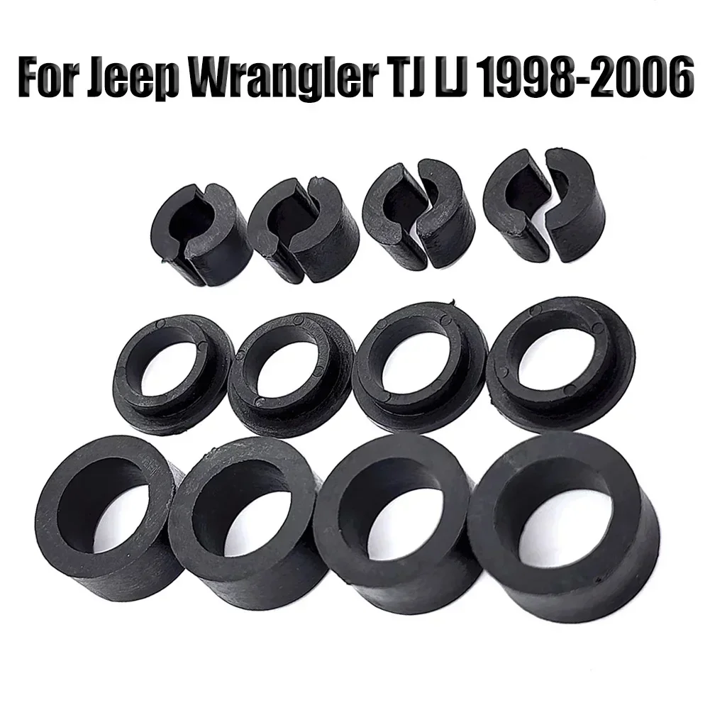 12pcs Plastic Car Accessories Front Seat Support Bushings & Wobbly Loose Seat Fix For Jeep TJ LJ 1998-2006 Direct Replacement Us