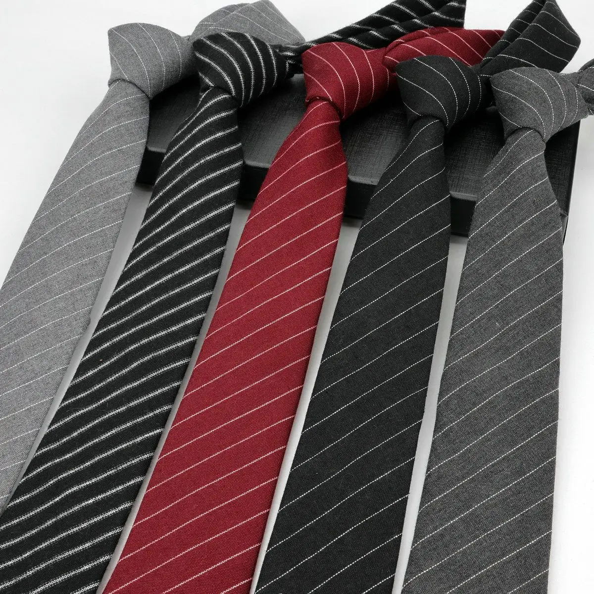 

Мужской галстук 6 см, узкий корейский стиль, повседневная модная универсальная черная, белая, серая модная официальная рубашка с завязками вручную в британском стиле