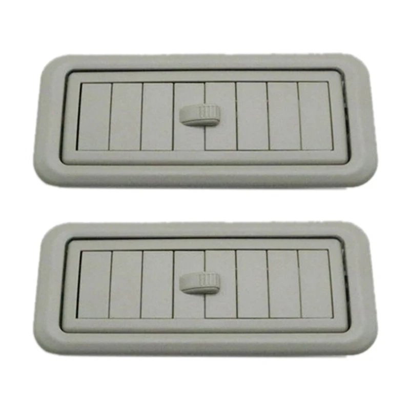 2X Car Interior Roof Top A/C Air Conditioner Outlet AC Vents For Toyota Land Cruiser Prado LC150 150 2010-2017 Grey