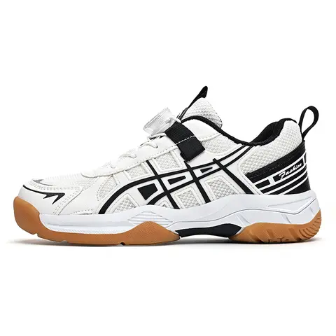 New Rotating Buckle Badminton Sneakers, Tennis Sneakers, Rubber Bottom, Suitable for Men's and Women's Indoor and Outdoor Field