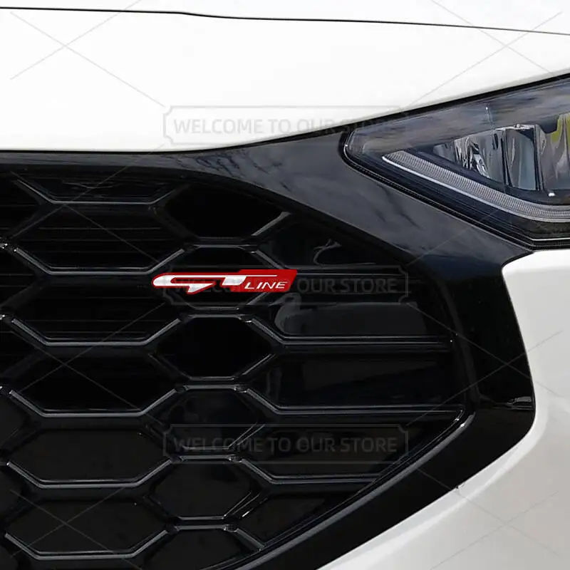 Car 3D Metal GT Line Body Emblem Grille Badge Decals Auto Tail Sticker For Kia Stonic Stinger ProCeed Seltos Sorento Picanto K5 view 6