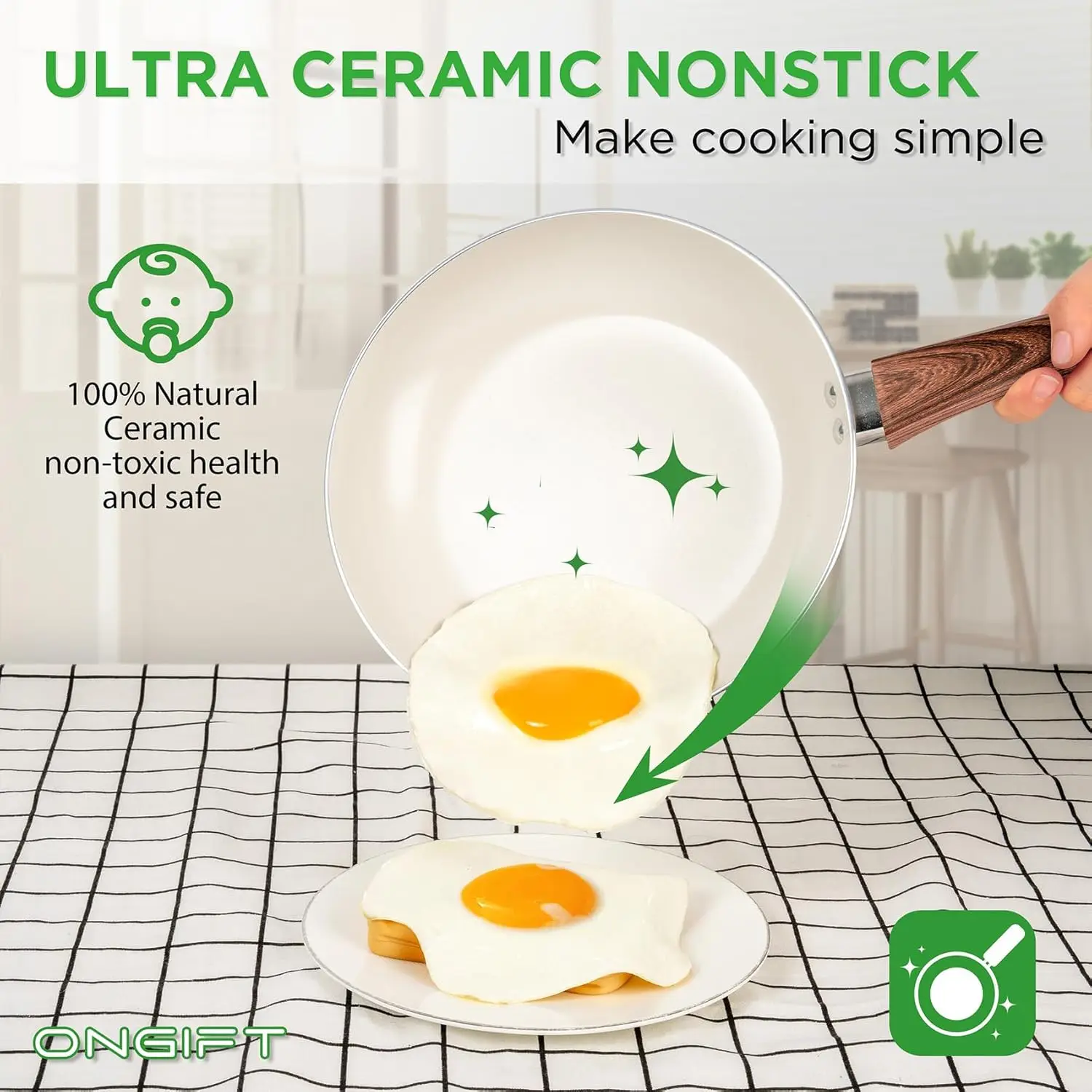 طقم أواني ومقالي 23 قطعة غير لاصق، أطقم أواني طهي المطبخ، مع مقلاة، قدر، مقلاة، طقم طهي خفيف الوزن مع Sta