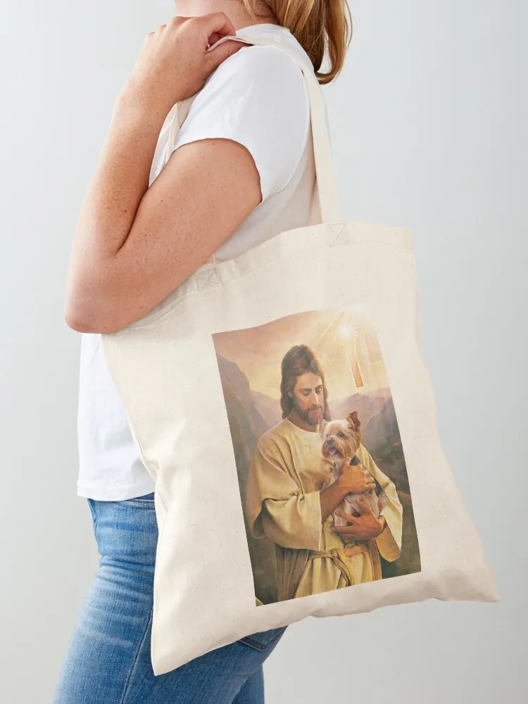 

Yorkshire Terrier Baby Protected By God For Yorkshire Lover Tote Bag Big bag Canvas bag Women's tote cute pouch