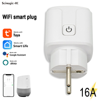 Tuya Smart Plug WiFi Socket 16A with Power Monitoring Timing Smart Life APP Control Works with Alexa Google Home Smartlife APP