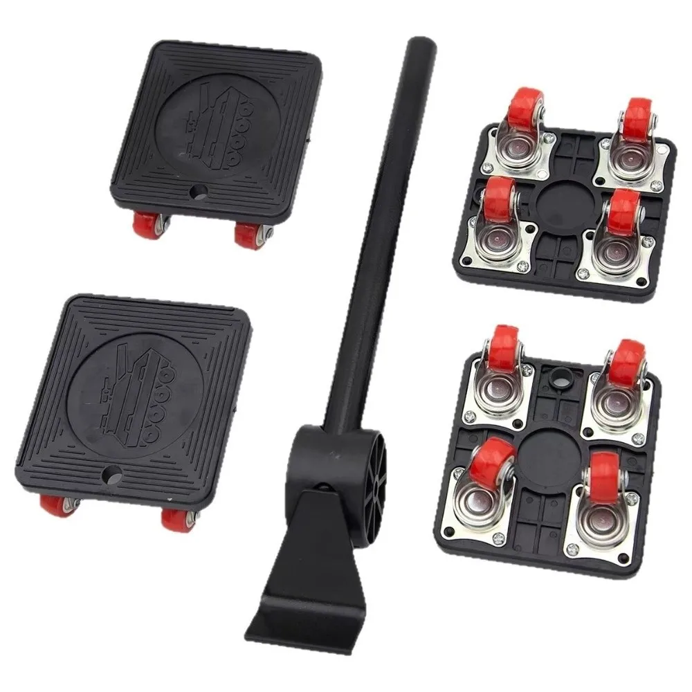 

360 Degree Rotatable Furniture Displacement Device Max For 400KG Save Strength Heavy Object Moving Tool 5 Pieces Set