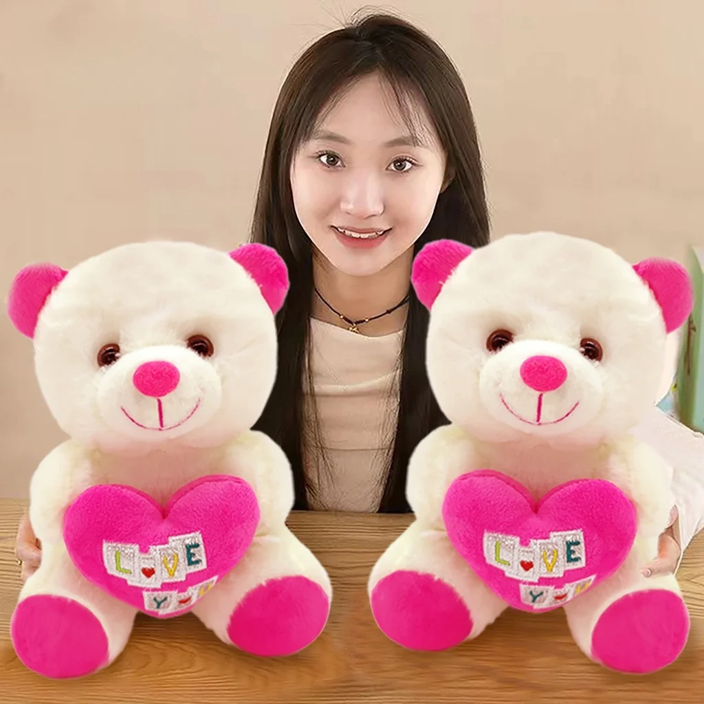 Premium Short Plush Teddy Bear Stuffed Toy - Ideal Birthday Gift with Soft Filler, 20/30cm