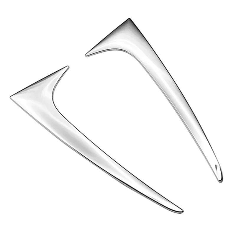 Car Chrome Rear Tail Spoiler Window Side Triangle Decoration Cover Trim for Toyota Corolla E210 2019-2020 Hatchback