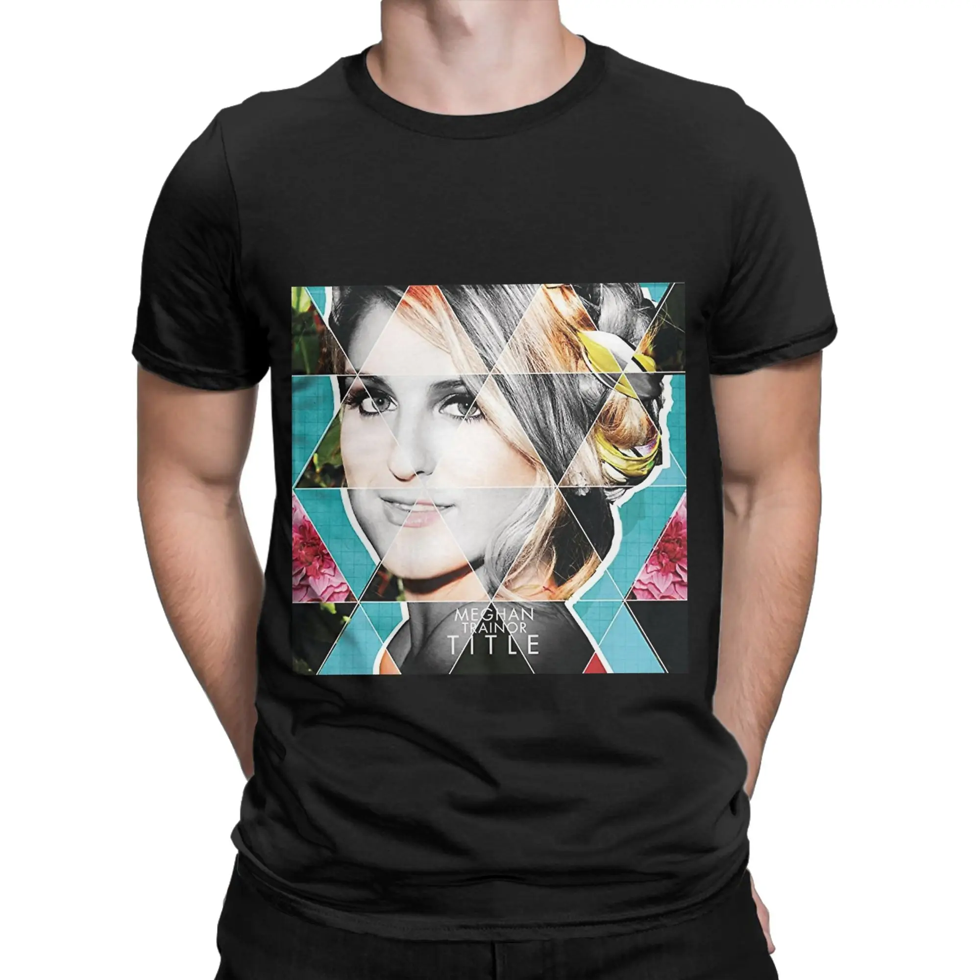 Meghan Trainor H Funny Graphic 100% Cotton T-Shirt Idina Singer M-Menzel Tees Tops For Men