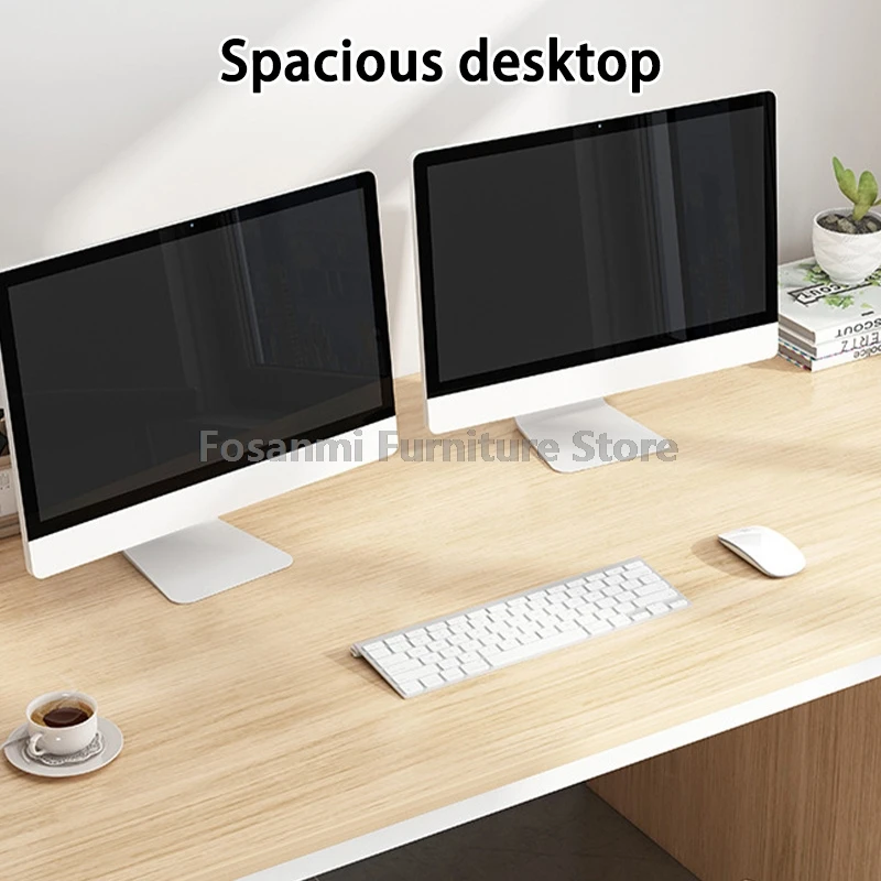 Scrivania minimalista con ripiano portaoggetti e cassetto Set di sedie da scrivania in rete traspirante Mobili per ufficio Set di tavoli e sedie per computer di casa