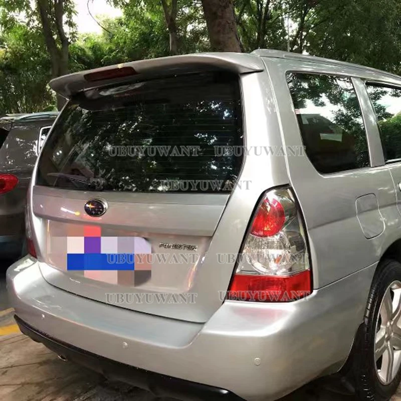 High Quality Primer ABS Plastic Unpainted black Color Factory Style Spoiler Wing For Subaru Forester  SG5 SG9 2004-2007