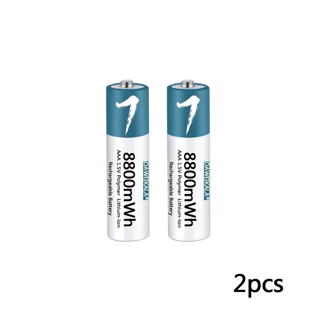 1,5 V AAA-batterij Oplaadbare lithium-ionbatterij 8800 mWh AAA-batterij voor afstandsbediening muis kleine ventilator Elektrisch speelgoed