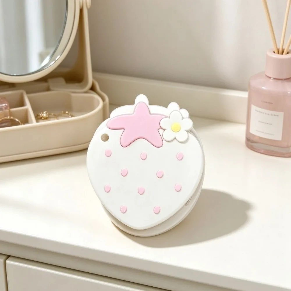 3D Printed Earphone Cord Winder Portable Cute Strawberry Cable Storage Holder Protective Box Strawberry Style Cable Winder