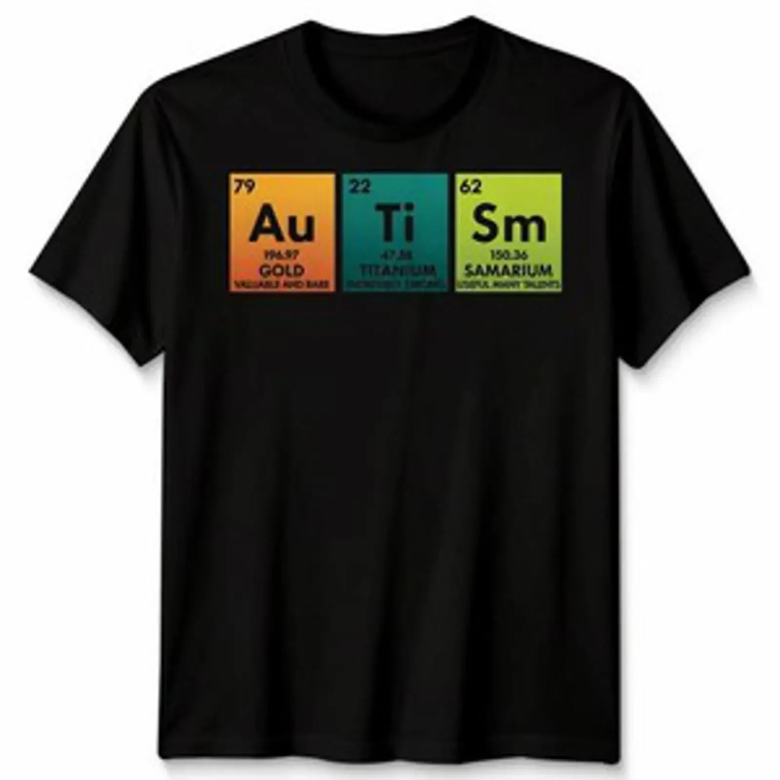 Autismus Bewusstsein Elemente Periodensystem Asd Liebe Akzeptanz T Shirt vintage Washed Casual Unisex fashion designer clothes