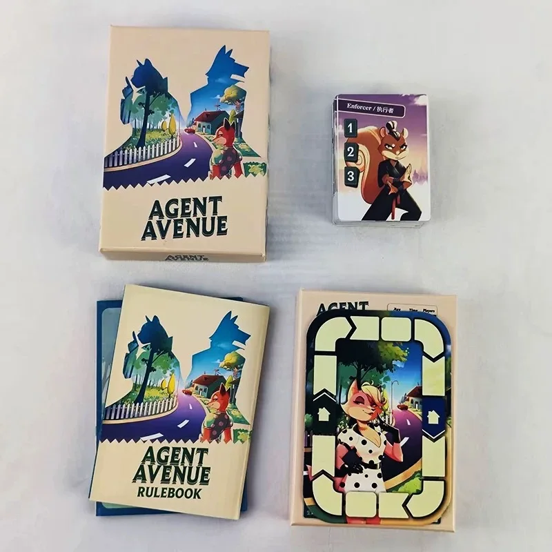 Agent Avenue Board Game English Version 2 Players Family Party Fun Tabletop Game for Friends