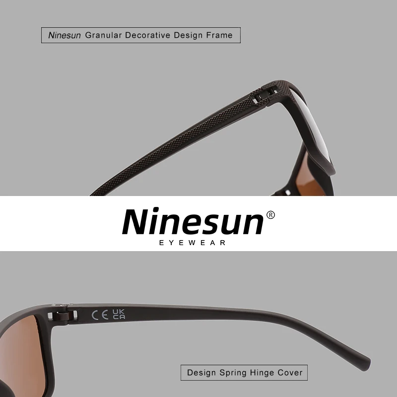 Ninesun polarisierte sonnenbrille männer neue mode frauen fahren große rahmen brille uv400 sport blend freie nachtsicht brillen – Detail 2