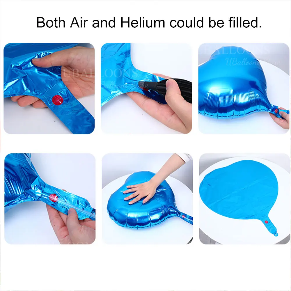 1/5/10pcs Heart Foil Balloons 18inch Metallic Heart Shaped Balloons for Birthday Valentine's Day Anniversary Wedding Party Decor