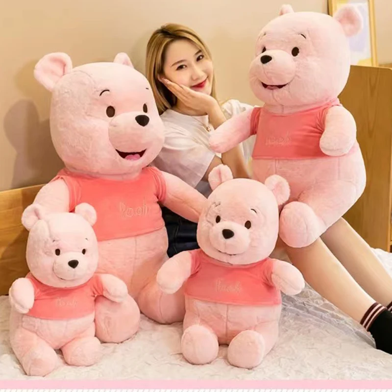 Disney Winnie The Pooh Cute Bear Pink Doll Soft Plush Toy Stuffed The Best Birthday Gift for Children's Girls Kids Young Person