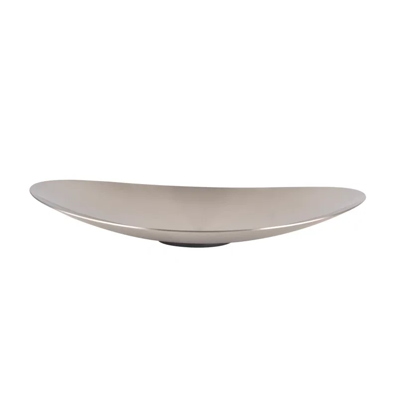 

80 Stainl Steel Fruit Tray Creative Living Room Tea Table Oval ape Home Use High End Fruit Basket Diware