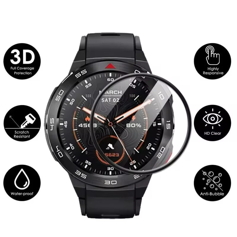 3D Curved Film For Mibro GS Pro HD Clear Full Coverage Soft Cover Screen Protector Accessories For Mibro Watch GS/GS Pro Films - view 4
