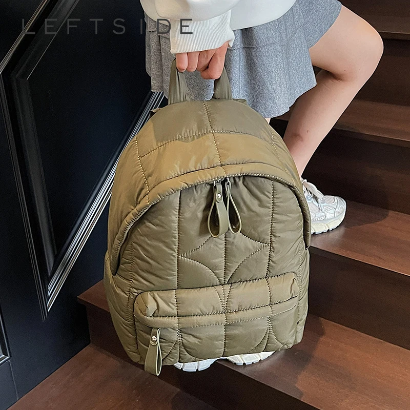 

LEFTSIDE Women's Cloth High Capacity Soft Backpacks 2025 New in Fashion Summer Backpack for Teens​​ Girls School Bag Back Pack