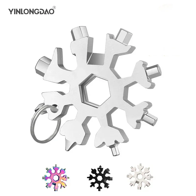 EDC Multifunction Torque Snowflake Wrench Alloy Steel Portable Hexagonal Universal Octagonal Screwdriver Household Tools