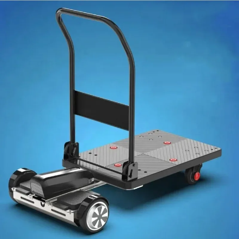 

Electric Cart Hand Truck Picking Truck Warehouse E-commerce Shopping Flatbed Cart Folding Cart Handling Tool