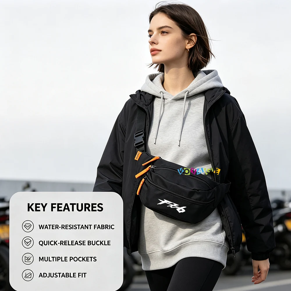 Motorcycle Fanny Pack Commuting Waterproof Storage Unisex Waist Bag Cycling Bag Accessories For YAMAHA FZ6 FAZER FZ-6