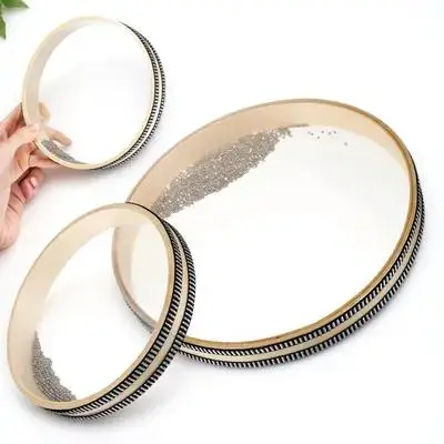 2 piezas de tambores oceánicos de textura suave, tambor de ondas redondo para adultos y niños, instrumento de percusión con cuentas de acero, terapia de sonido musical