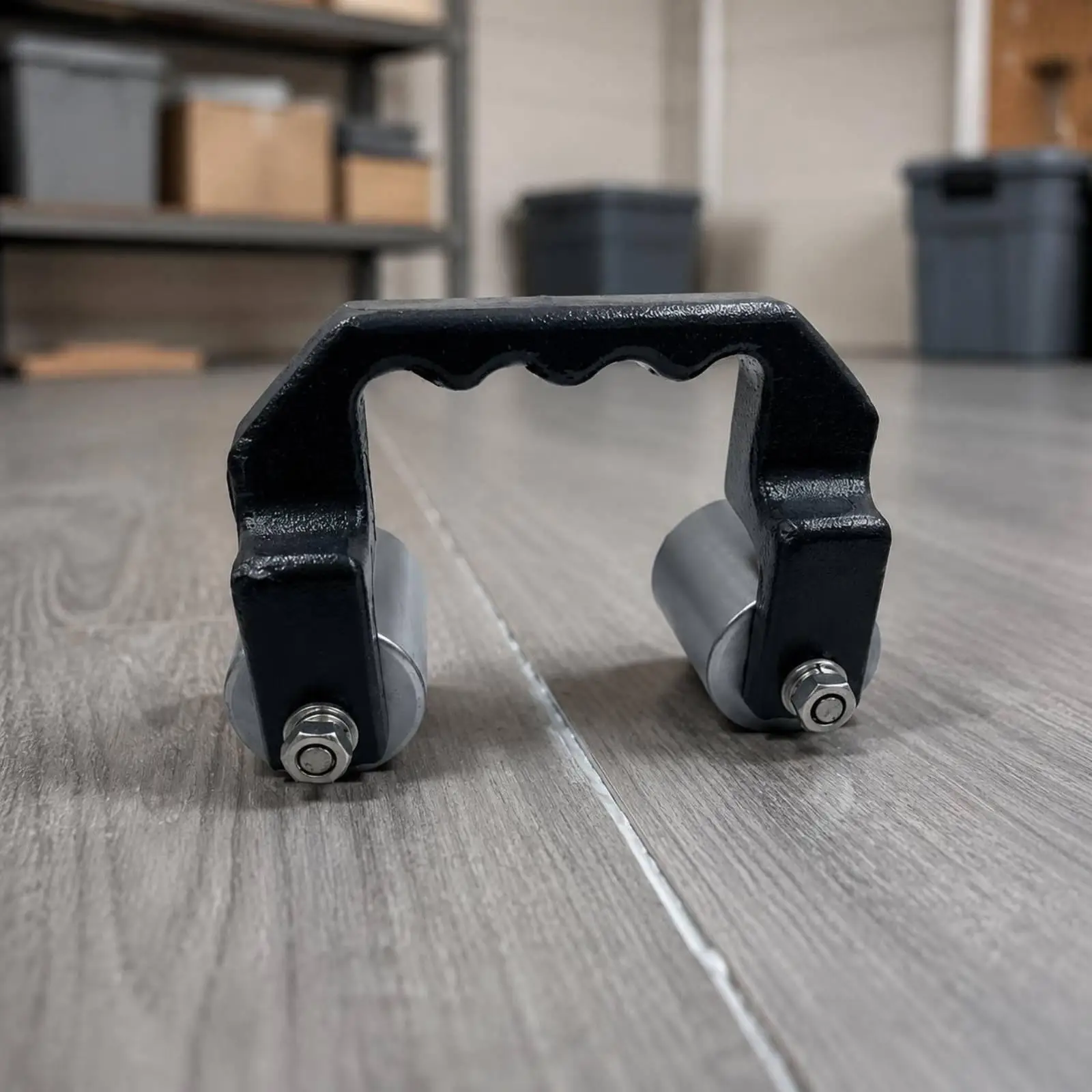 Two Wheel Floor Roller for PVC Vinyl Seam Pressing Carbon Steel Handle Industrial Flooring Hand Tool